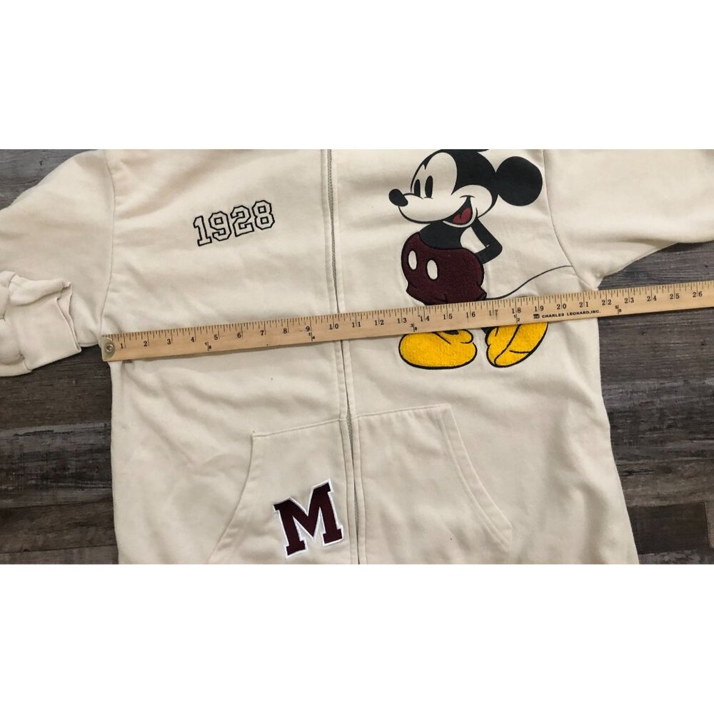 Disney Mickey Mouse Womens 2XL Embroidered Full Zip Sweatshirt Hoodie - Picture 6 of 7